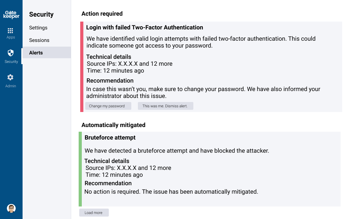 Gatekeeper Desktop Interface